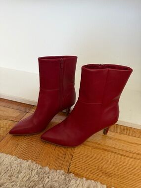 Dolce Vita Red Pointed-Toe Booties